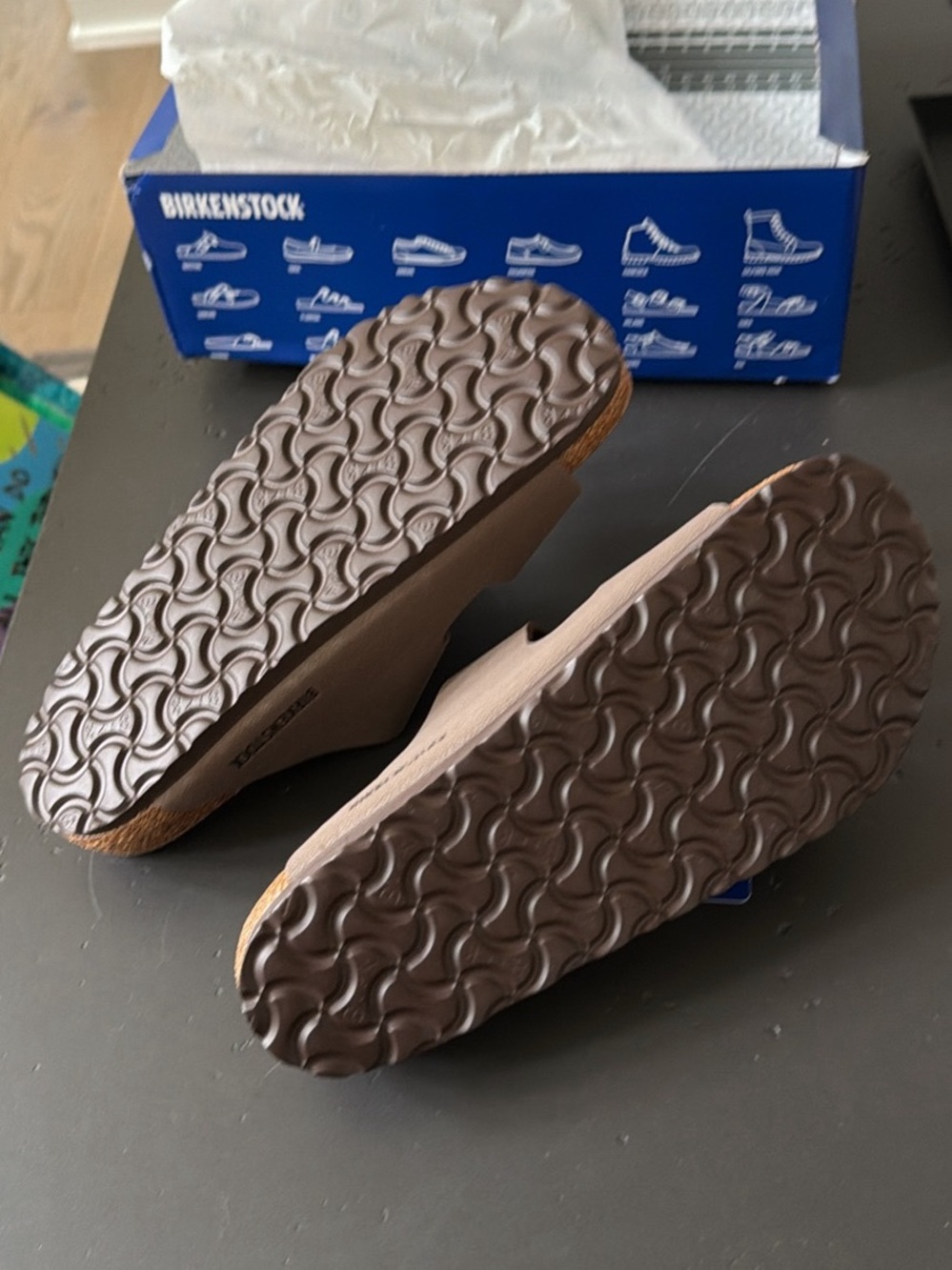 Birkenstock Women's Mocha Arizona Two-Strap Sandals - Picture 4 of 5
